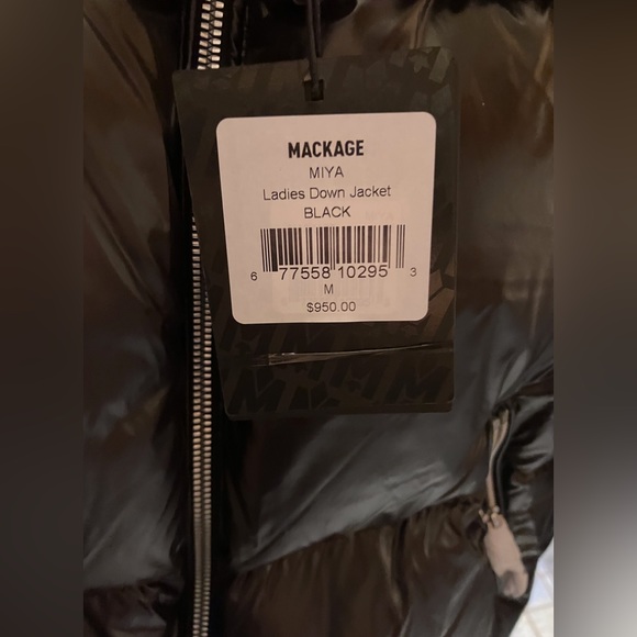 NWT Mackage Miya Shearling Trim Puffer Jacket Medium - Picture 6 of 10